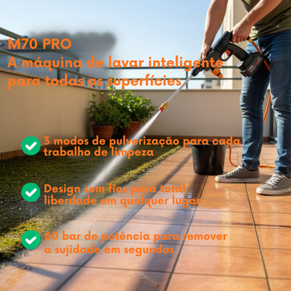 M70 PRO | A lavadora a jato sem fio
